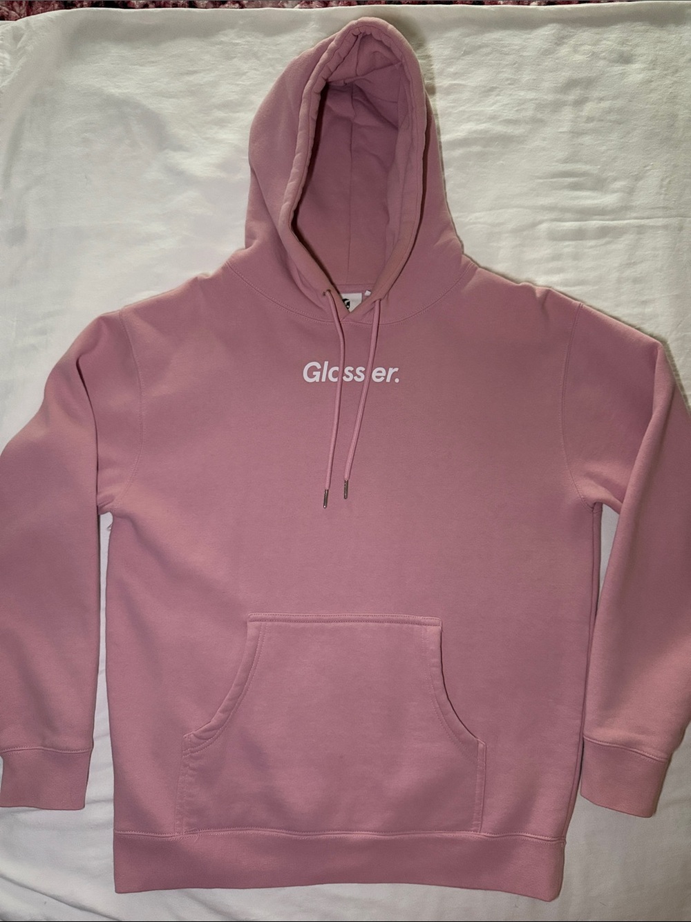 Glossier Pink Logo Hoodie
